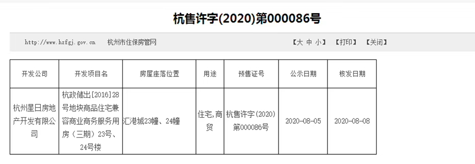 【杭州市招商越秀公园1872楼盘】房价,户型,开盘时间详情 预售许可证