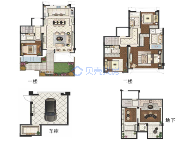 居室：4室2厅4卫 建面：260m²