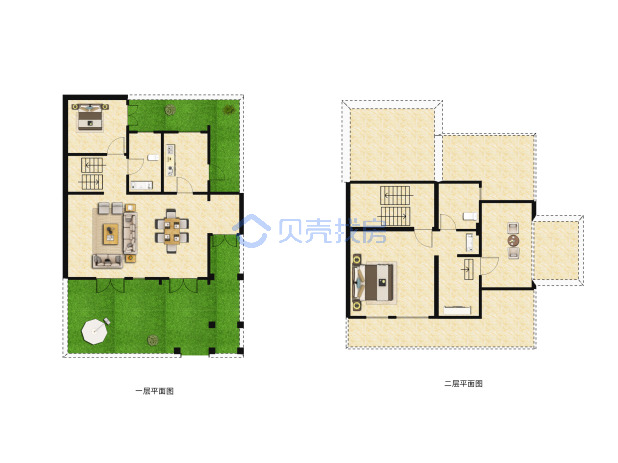 居室：2室2厅2卫 建面：117m²