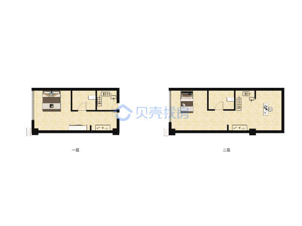 居室：3室2厅2卫 建面：32m²