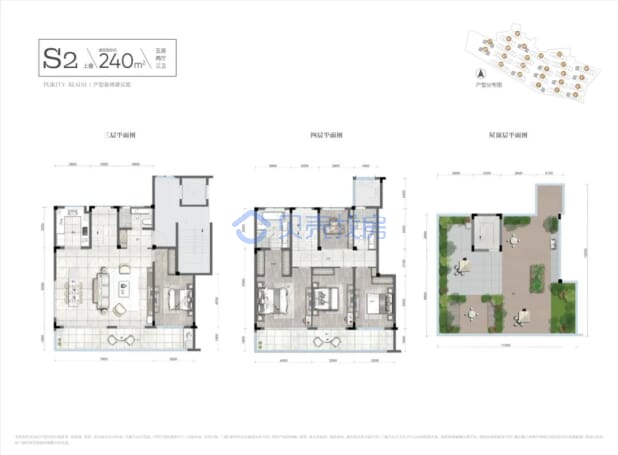 居室：5室2厅3卫 建面：240m²