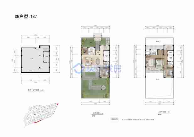 居室：5室2厅3卫 建面：187m²