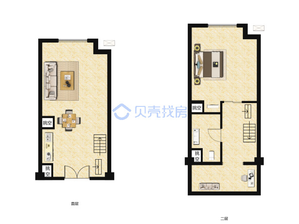 居室：1室1厅1卫 建面：38m²