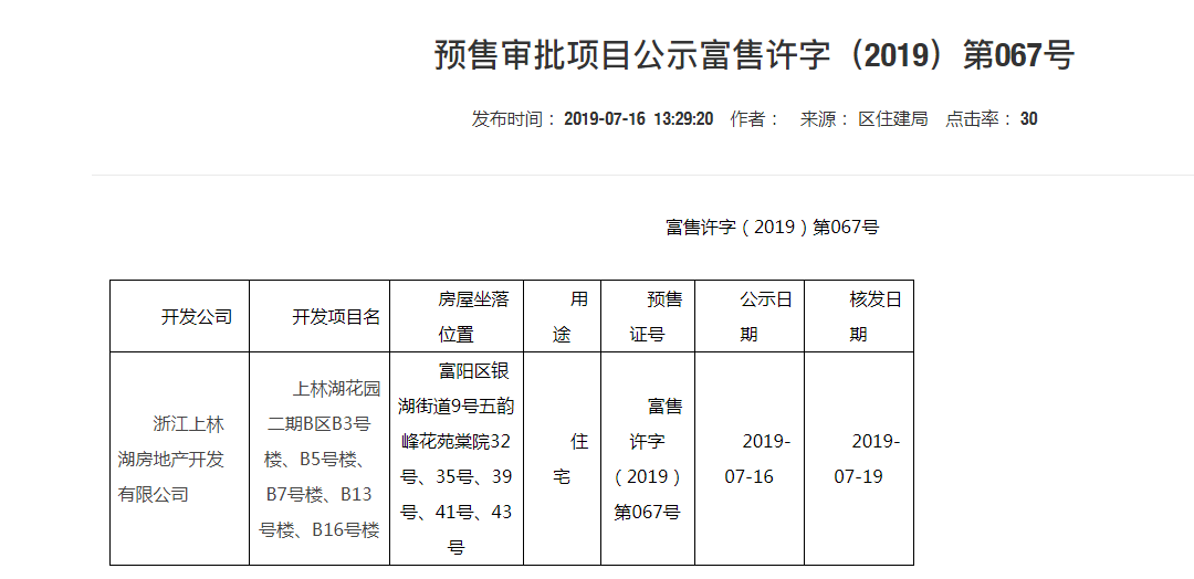 【杭州市阳光城上林湖楼盘】房价,户型,开盘时间详情 预售许可证