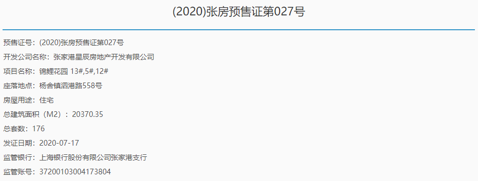 【苏州市锦鲤花园楼盘】房价,户型,开盘时间详情 预售许可证