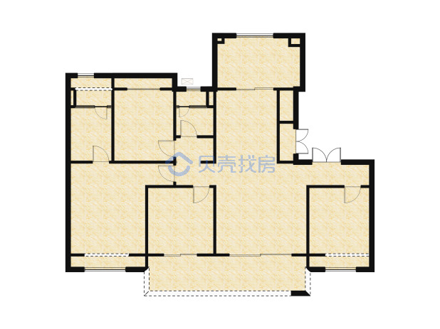 居室：4室2厅2卫 建面：133m²