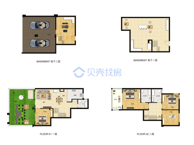 居室：4室2厅3卫 建面：123m²