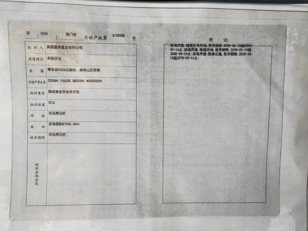 【南通市中南印象楼盘】房价,户型,开盘时间详情 预售许可证