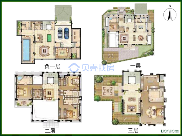 居室：5室5厅5卫 建面：837m²