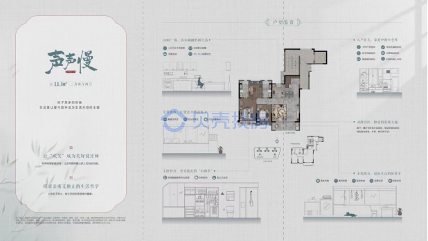 居室：3室2厅2卫 建面：113m²