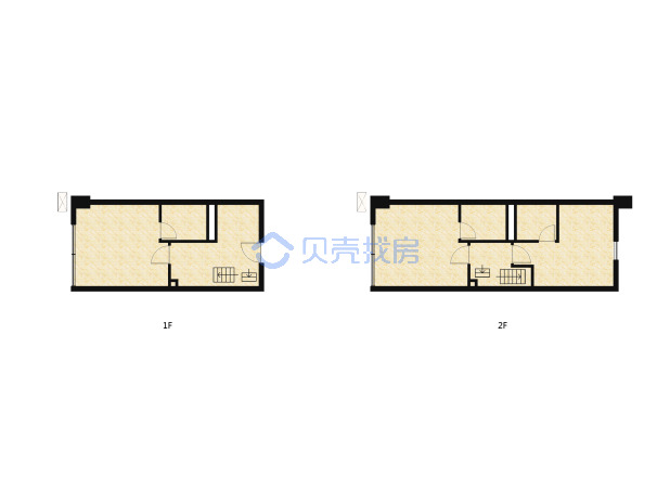 居室：2室1厅1卫 建面：45m²