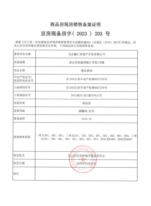 【北京市金地璟宸楼盘】房价,户型,开盘时间详情 预售许可证