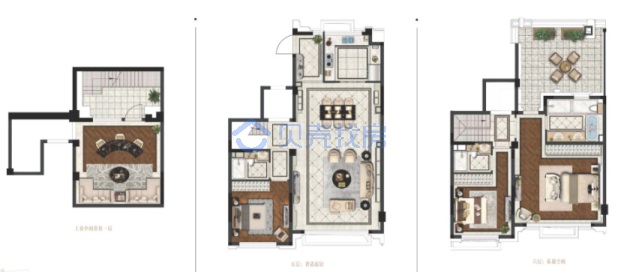 居室：3室3厅3卫 建面：172m²