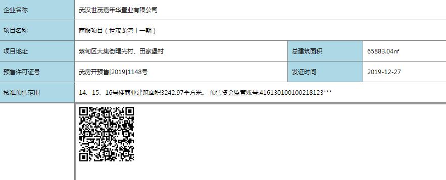 【武汉市世茂龙湾国风十一期楼盘】房价,户型,开盘时间详情 预售许可证