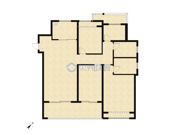 居室：4室2厅2卫 建面：122m²