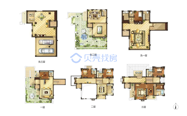 居室：6室4厅7卫 建面：600m²