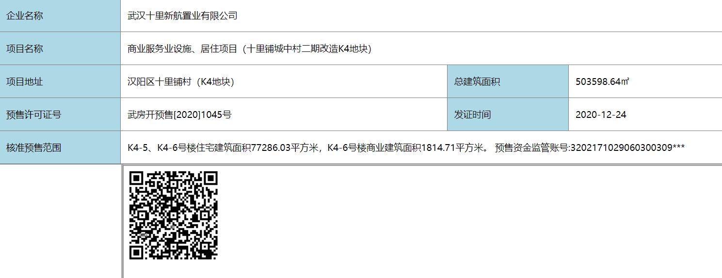 【武汉市纽宾凯汉city紫御楼盘】房价,户型,开盘时间详情 预售许可证