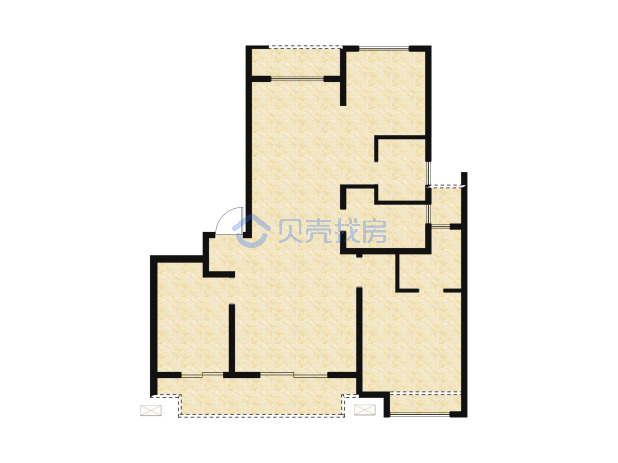 居室：4室2厅2卫 建面：129m²