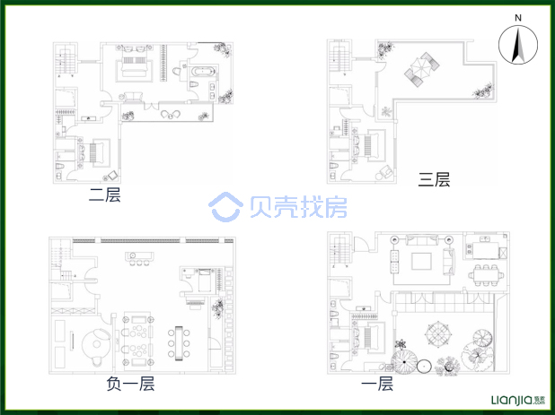 居室：4室3厅5卫 建面：460m²