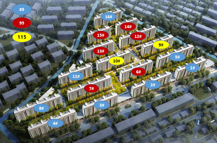 【宁波市卓越大发·蔚蓝云图楼盘】房价,户型,开盘时间详情 沙盘图