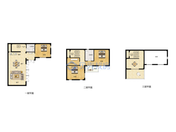 居室：4室2厅3卫 建面：158m²