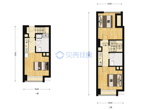 居室：3室0厅2卫 建面：41m²