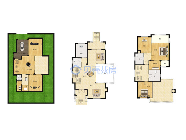 居室：4室4厅4卫 建面：385.22m²