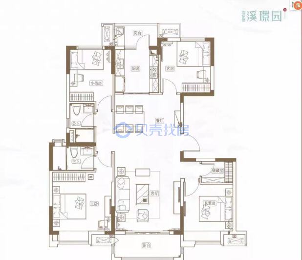 居室：4室2厅2卫 建面：133m²