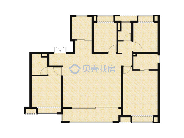 居室：4室2厅3卫 建面：160m²