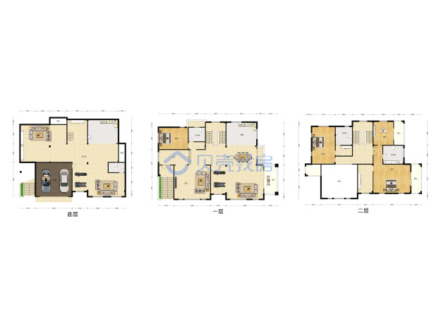 居室：4室4厅4卫 建面：396m²