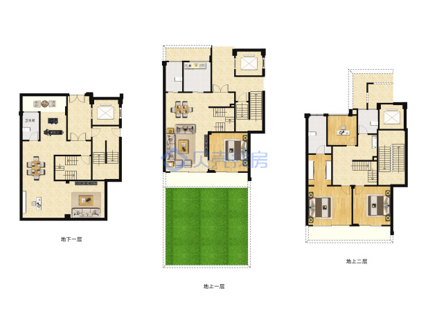 居室：4室2厅4卫 建面：185m²