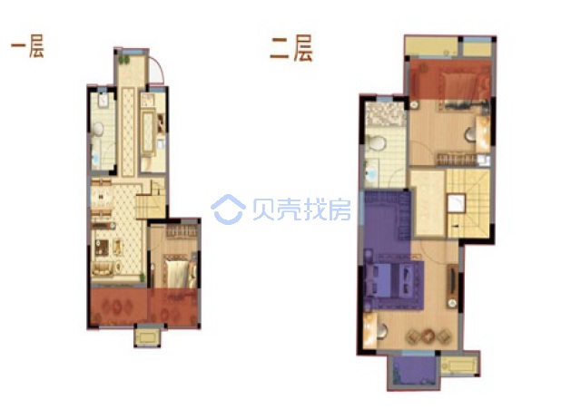 居室：3室2厅2卫 建面：95m²