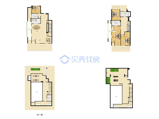 居室：4室3厅3卫 建面：280m²