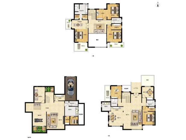 居室：5室4厅4卫 建面：354m²