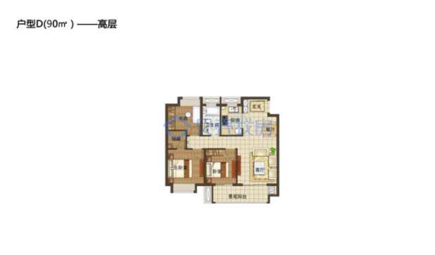 居室：3室0厅0卫 建面：90m²