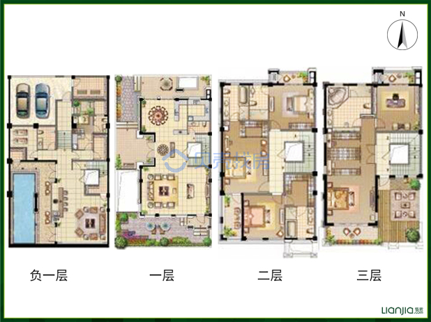 居室：5室5厅8卫 建面：608m²