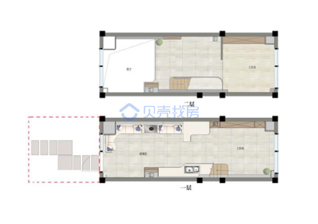 居室：2室1厅1卫 建面：36m²